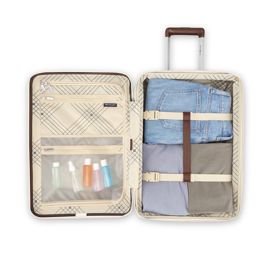 Samsonite Virtuosa valise de cabine &agrave; roues in the color Blanc Cass&eacute;. image number 2